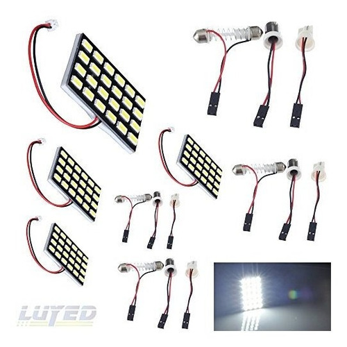 Luces Led De Cupula Interiores De Panel Blanco A Color De 56