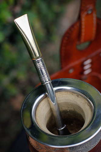 Bombilla Bombillon %100 Alpaca Silver