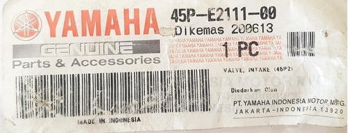 Valvula Admision Fz16 Yamaha 45p-e2111-00