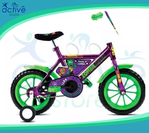 Bicicleta Rod 12 Stark Zombies Rueditas Infantil Nene Niños