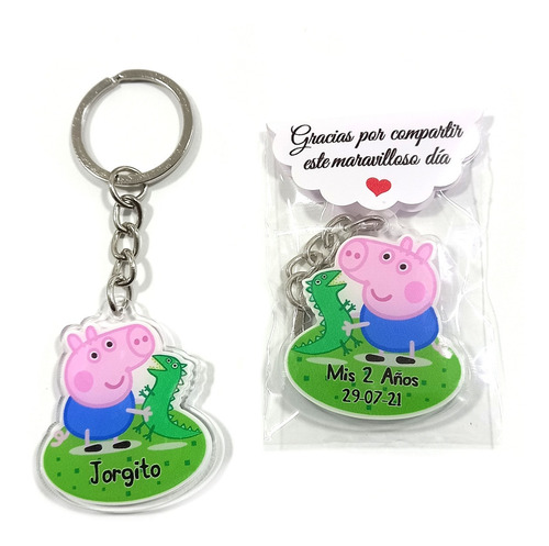 George De Peppa Pig Personalizado De Ambos Lados Souvenirs