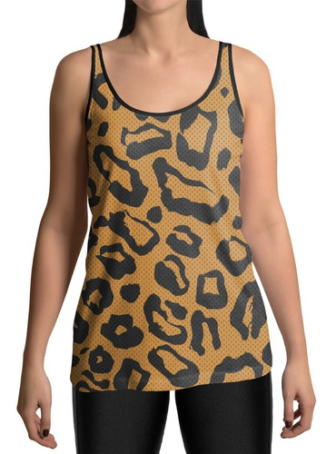 Regata Feminina Dry Fit Academia Animal Print Onça Zebra