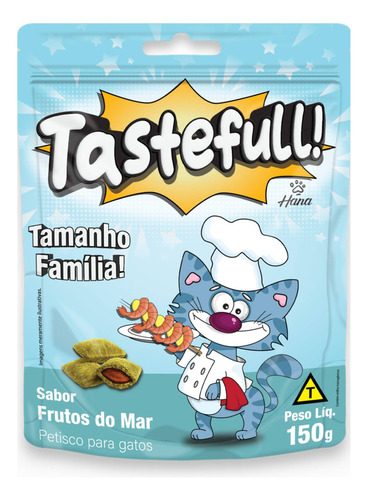 Petisco Gato Adulto Sachê 150g Frutos Do Mar Hana