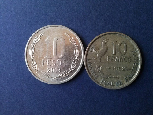 Moneda Francia 10 Francos 1952 Bronce (c16)