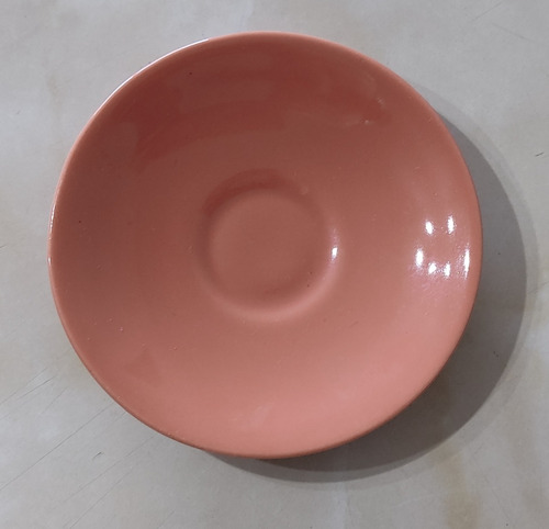 Platillo Llano Olmos Porcelana Diámetro 12cm (color Salmón)