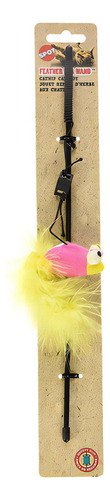 Juguete Etico De Pluma Boa Con Varita Y Catnip Gato Juguete