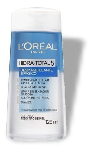 Desmaquillante Bifasico Loreal Hidra Total 5 A Prueba Agua