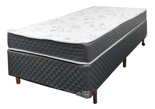 Sommier De 1 Plaza Colchon De Espuma 17 Cm Alto Densidad 26