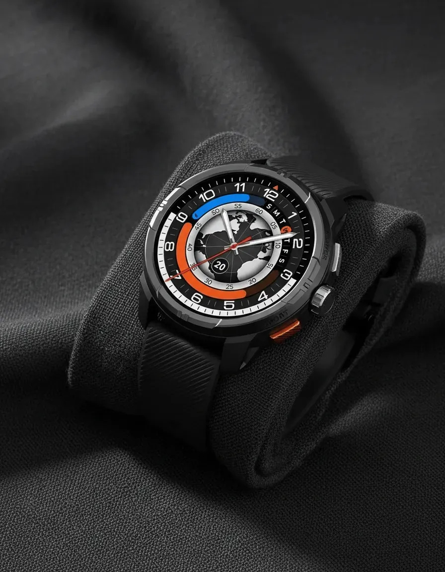 Haylou -smartwatch Solar Ultra Ls23 Com Gps, Chamadas Bluetooth E Resistência À Água 5atm Negro