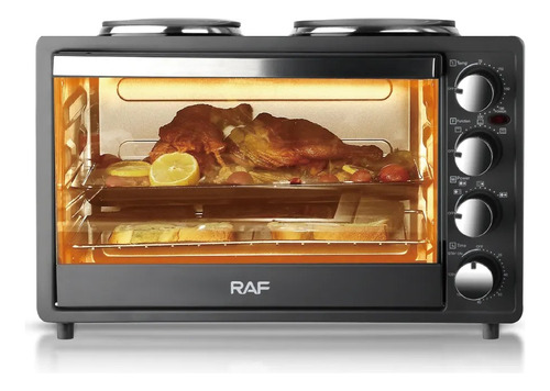 Horno Eléctrico De Mesa Con Estufas 2 En 1 Raf R.5310s 30lts