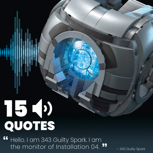 Juguete De Construcción Mega Halo, Modelo 343, Guilty Spark,