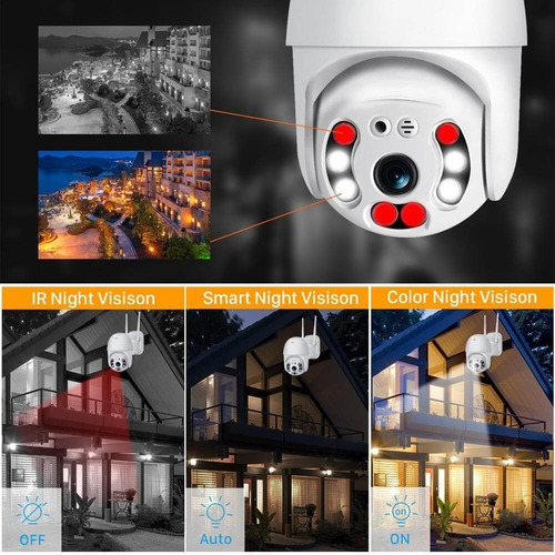 Imagen 6 de 7 de Camara Ptz Ip Wifi Exterior 3mp Icsee + Micro Sd 64gb Epa