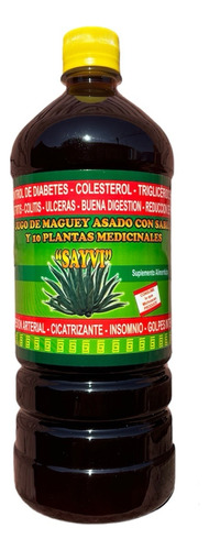 Jugo De Maguey Asado Con Sabila Y 10 Plantas Medi Sayvi 2pzs