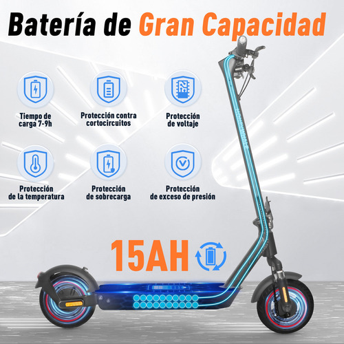 Scooter Eléctrico Patín E9 Max S Honey Whale Gris