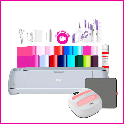 Kit Plotter Cricut Maker 3 + Plancha Hoby Press 24x24cms N4