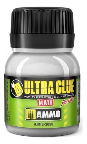 Modelismo Pegamento Amig2058 Ultra Glue Matt Ammo Jimenez