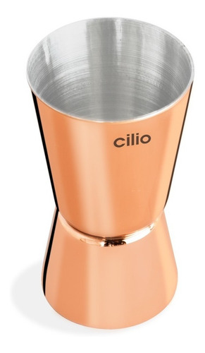 Cilio® Jigger Medidor De Acero Inoxidable Cobre