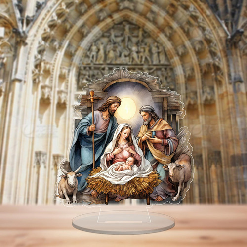Letrero Acrílico De Natividad, Decoración Navideña