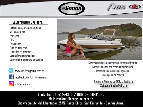 Lancha Geuna F 185 Gss C/mercury 150 4t Nueva