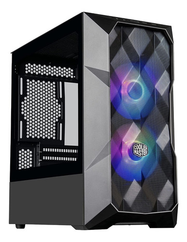 Imagen 1 de 10 de Gabinete Cooler Master Masterbox Td300 Mesh Negro Vidrio P