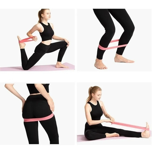Ligas De Resistencia Set 5 Bandas Para Ejercicio Yoga Gym