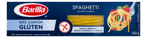 Macarrão de Milho e Arroz Spaghetti 5 Barilla Caixa 400g