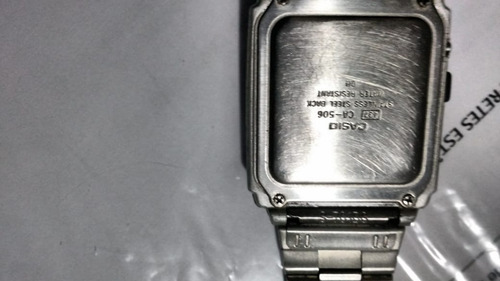 Relógio Casio Calculadora Ca-506 Pulseira Aço