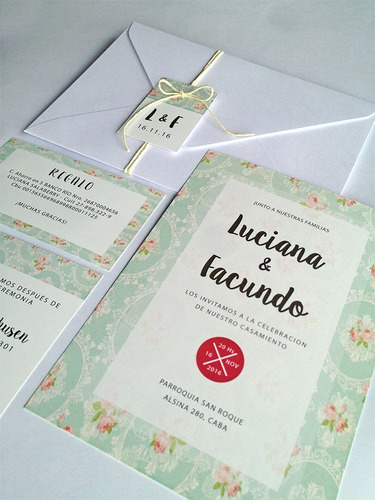 Invitaciones Boda Casamiento Participaciones X10