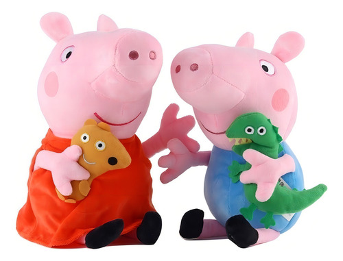 Peppa y George Plush 18 con ambos personajes