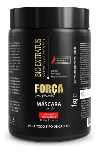 Mascara  Força Com Pimenta 1000 Ml Bio Extratus K515