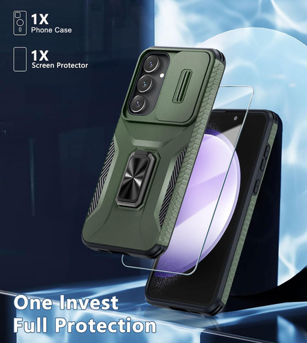Capa De Telefone Casejeen Para Samsung Galaxy S25, S24 Com T