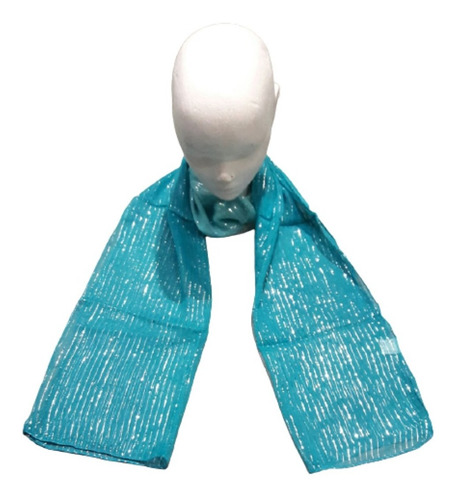 Imagen 2 de 7 de Pañuelo Algodón Y Lurex Bufanda Pashmina India Hindu Colores