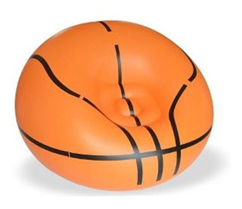 Imagen 1 de 9 de Puff Silla Sillon Inflable Balon Basket 114x112x71 Cm