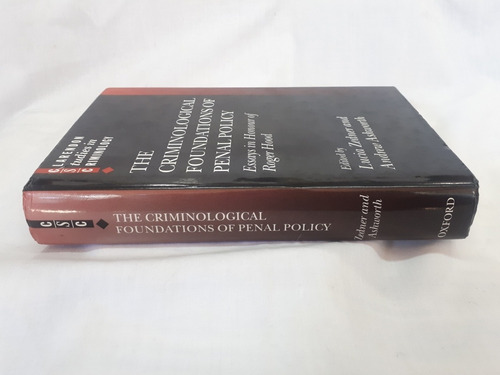 Imagen 3 de 10 de The Criminological Foundation Penal Policy Zedner Ashworth