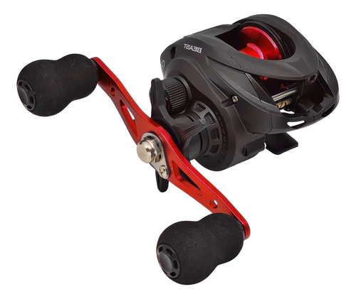 Imagen 3 de 6 de Reel Huevito Beast Red Snake 103 Baitcasting 3 Rulemanes