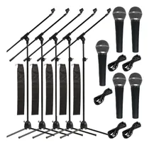 Comprar Setx5 Microfonos Sn58h +pies Jirafa +pipetas +cables +fundas