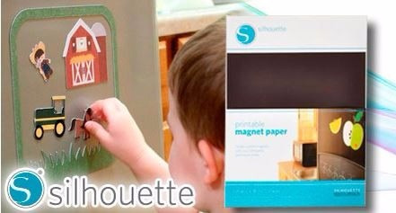 Imagen 2 de 2 de Papel Magnetico Imprimible Silhouette