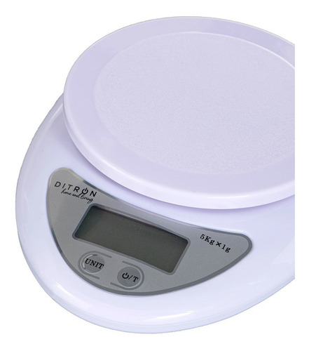 Imagen 3 de 6 de Balanza Digital De Cocina A Pilas Tara 1gr 5kg Bowl Ditron
