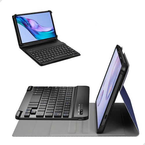 Tablet 6gb Ram + 128gb Teclado Capa Para Estudo E Trabalho Cor Cinza