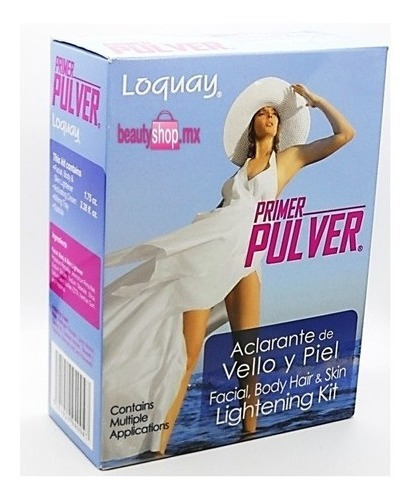 Loquay Kit Pulver Vello Aclarante De Vello Y Piel