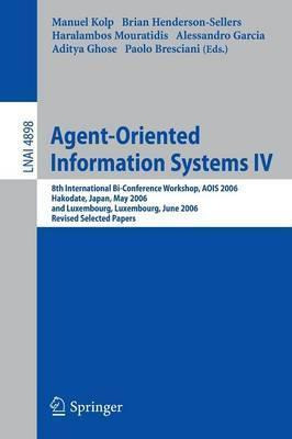 Libro Agent-oriented Information Systems Iv : 8th Interna...