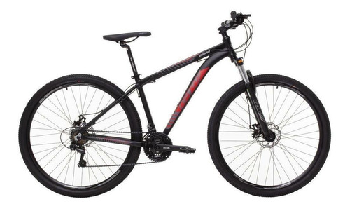 Mountain bike GW Zebra R29 frenos de disco mecánico cambios Shimano color negro/rojo