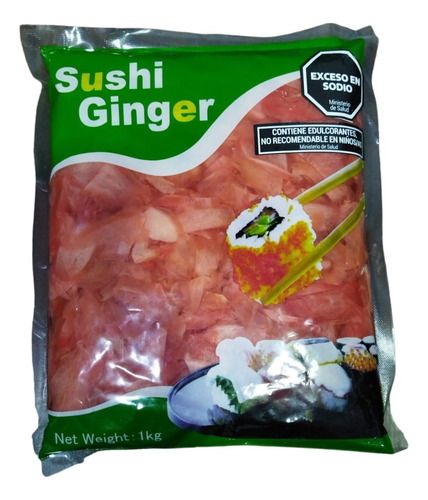 Jengibre Sushi Natural / Rosa Importado Gari X 1.3 Kg