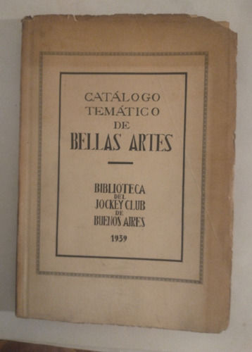 Catálogo Temático De Bellas Artes
