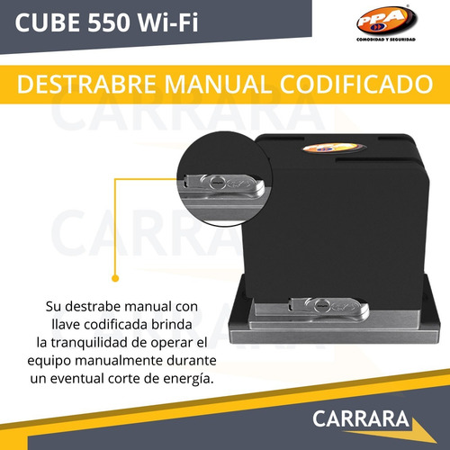 Imagen 6 de 8 de Kit Motor Wifi Corredizo Automático Cube 550kg Ppa Portón