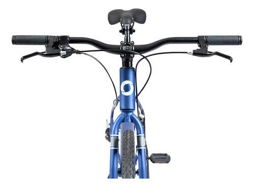 Bicicleta Olmo Straat S10 Talle 17 Color Azul Mate Color Gris/naranja
