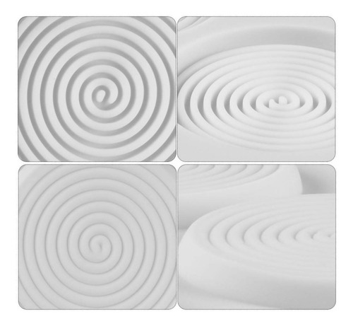 Molde Silicona 6 Espirales Paleta Repostería Jabón Artesanal Color Colores
