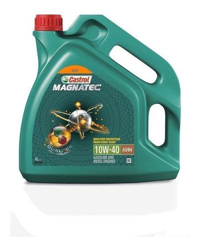 Aceite Castrol Magnatec 10w40 Semi Sintético A3/b4 Sn/cf 4l