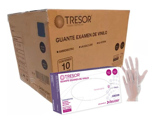 Vinilo Transparente Talla M Tresor (embalaje 10 Cajas)