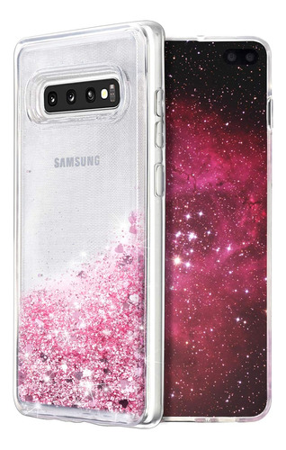 Worldmom Para Samsung Galaxy S10 Plus Caso, Bling Fluyendo